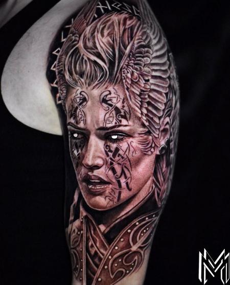 Tattoos - Matt Morrison Valkyrie Woman  - 144649